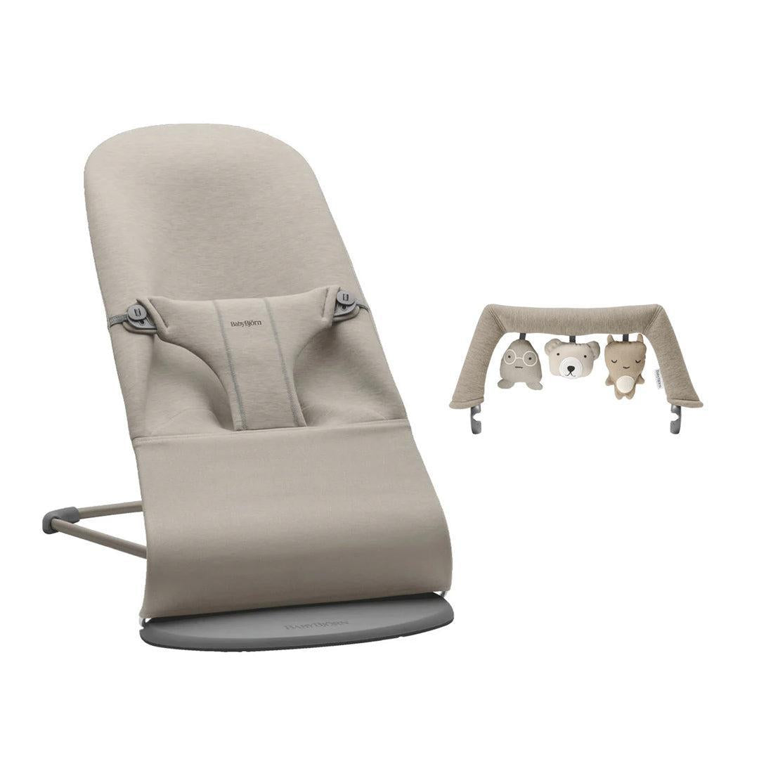BabyBjorn Bouncer Bliss - 3D Jersey  - Sand Grey