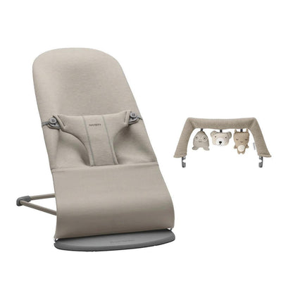 BabyBjorn Bouncer Bliss - 3D Jersey  - Sand Grey