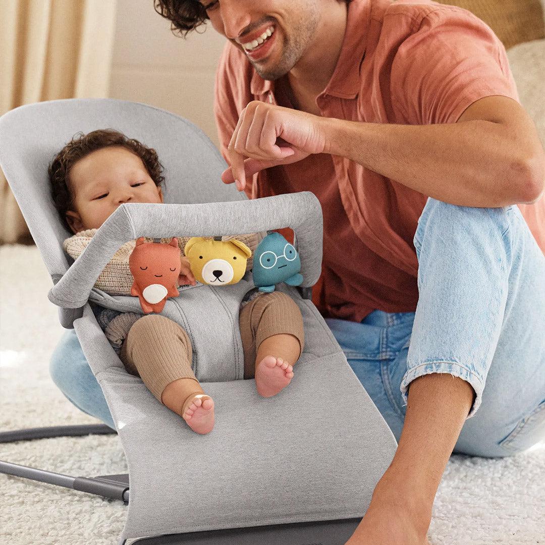 BabyBjörn Bouncer Bliss Woven Mélange - Light Grey