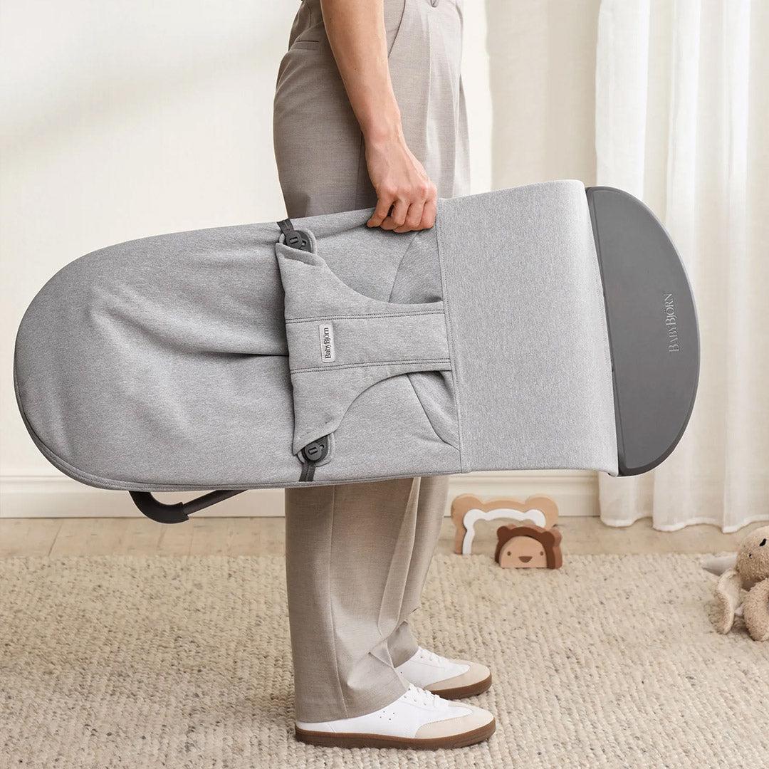 BabyBjörn Bouncer Bliss Woven Mélange - Light Grey