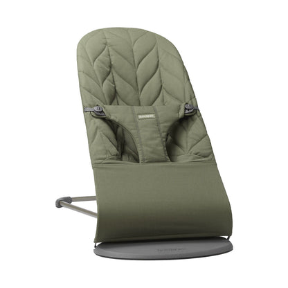 BabyBjörn Bliss Woven Petal Quilt Baby Bouncer - Dark Green