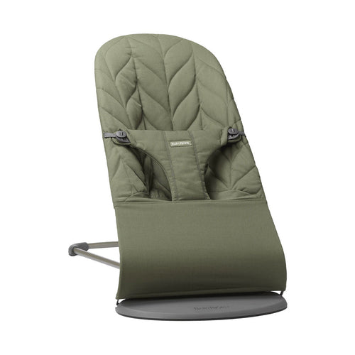 BabyBjörn Bliss Woven Petal Quilt Baby Bouncer - Dark Green
