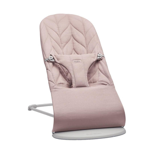 BabyBjörn Bliss Woven Petal Quilt Baby Bouncer - Dusty Pink