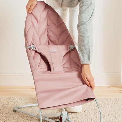 BabyBjörn Bliss Woven Petal Quilt Baby Bouncer - Dusty Pink