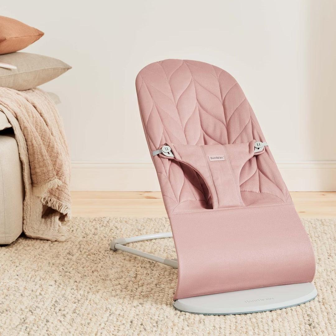 BabyBjörn Bliss Woven Petal Quilt Baby Bouncer - Dusty Pink