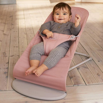 BabyBjörn Bliss Woven Petal Quilt Baby Bouncer - Dusty Pink