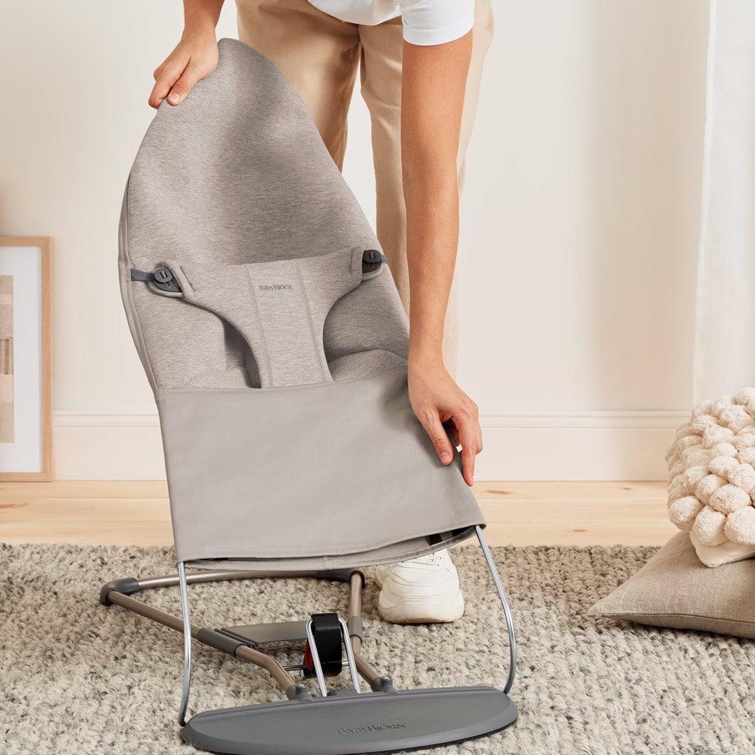 BabyBjorn Bouncer Bliss - 3D Jersey  - Sand Grey