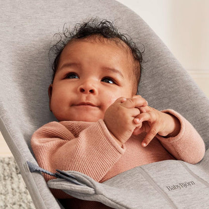 BabyBjorn Bouncer Bliss - 3D Jersey  - Sand Grey