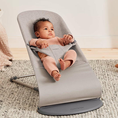 BabyBjorn Bouncer Bliss - 3D Jersey  - Sand Grey