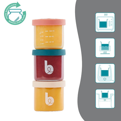 babymoov Isy Bowls Glass Babybols 6x 250ml + 3x 120ml - 9 Pack