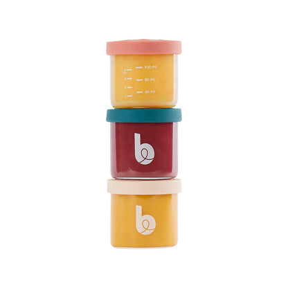babymoov Isy Bowls Glass Babybols 6x 250ml + 3x 120ml - 9 Pack