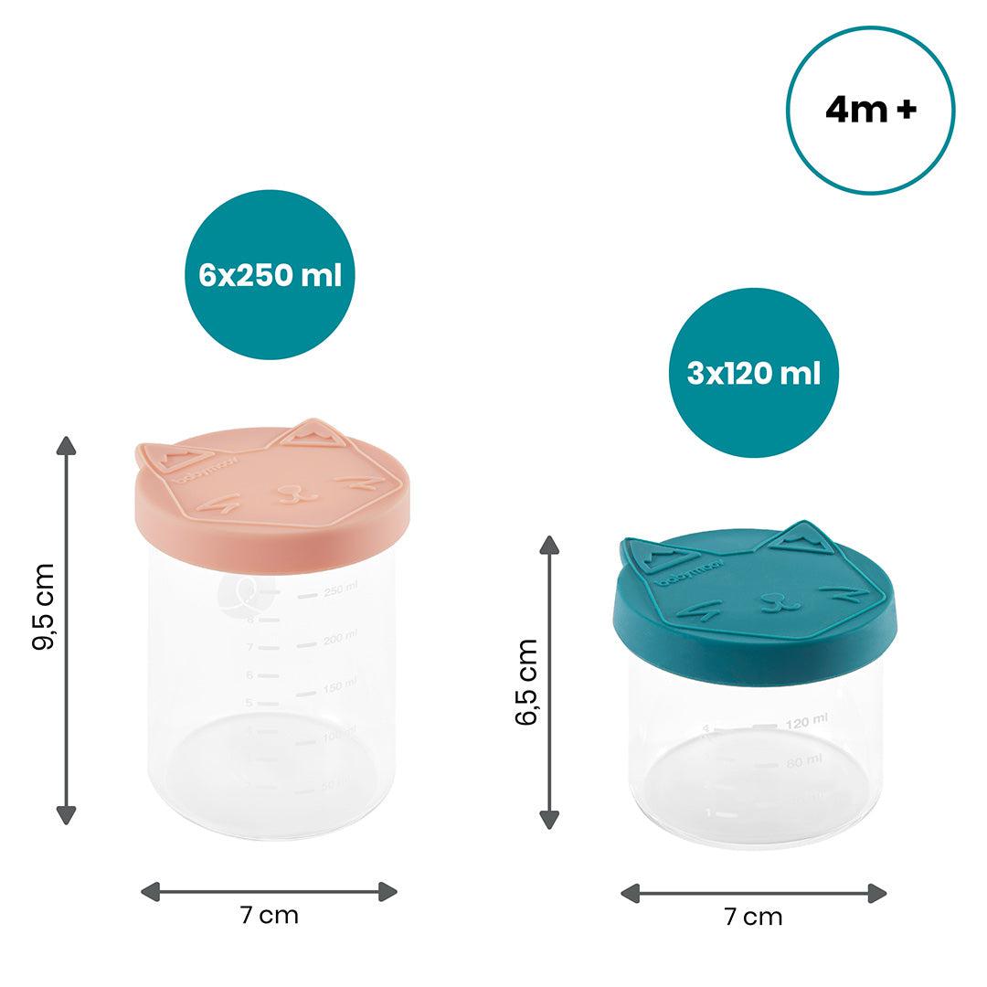 babymoov Isy Bowls Glass Babybols 6x 250ml + 3x 120ml - 9 Pack