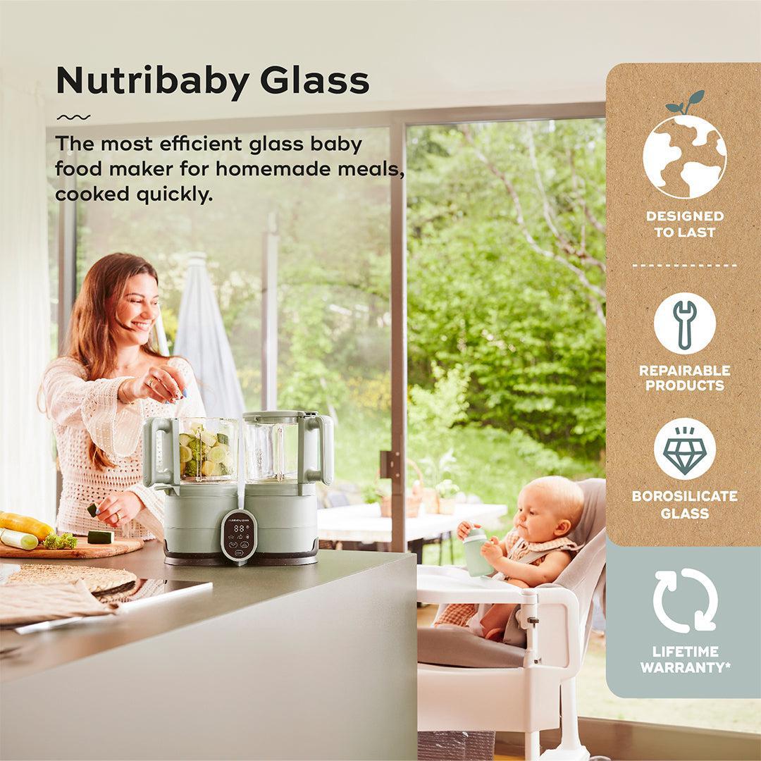 Babymoov Nutribaby Glass Baby Food Maker - Green