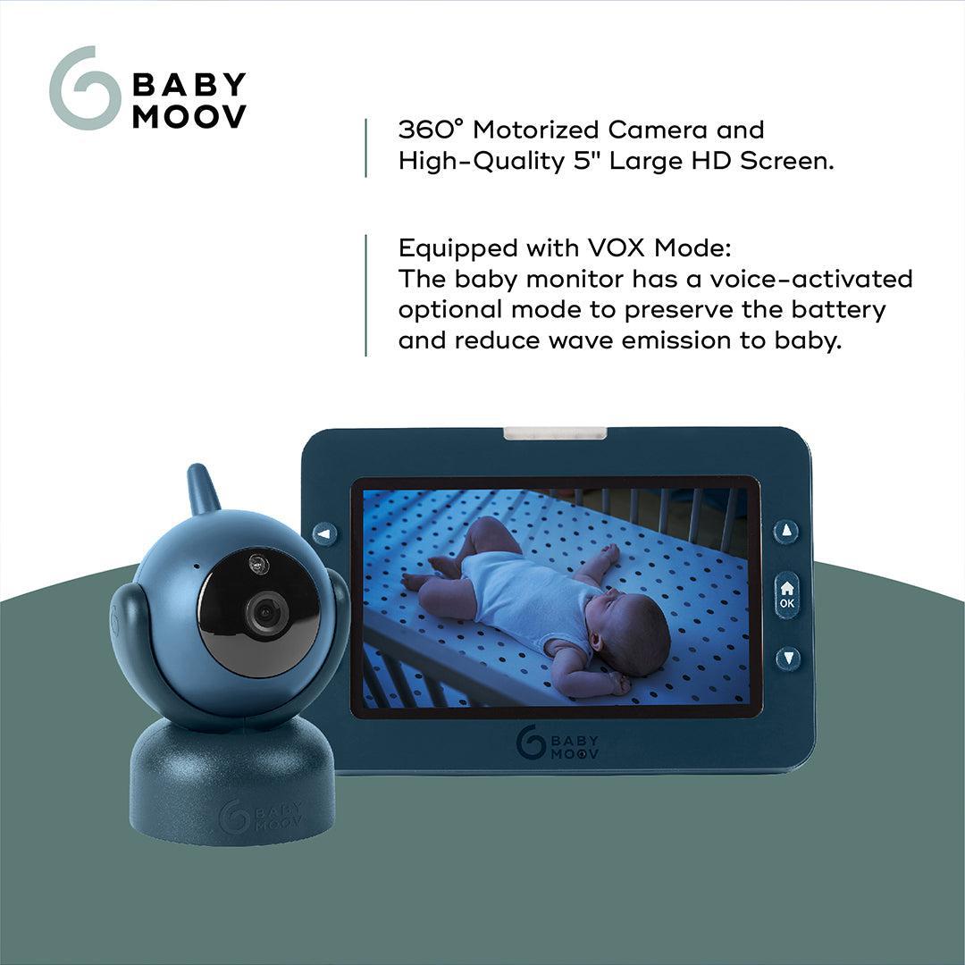 Babymoov YOO MASTER PLUS HD Motorised video babymonitor, screen 5" - Blue
