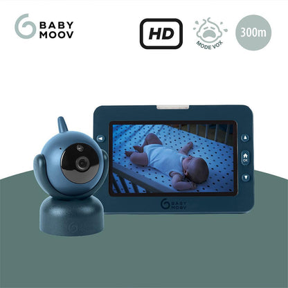 Babymoov YOO MASTER PLUS HD Motorised video babymonitor, screen 5" - Blue