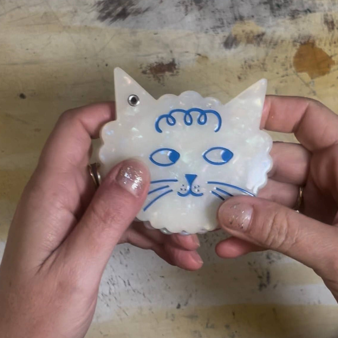 Cloud Cat Mirror
