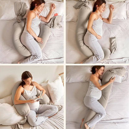 bbhugme Pregnancy Pillow - Seashell Beige/Sand