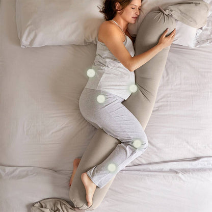 bbhugme Pregnancy Pillow - Seashell Beige/Sand