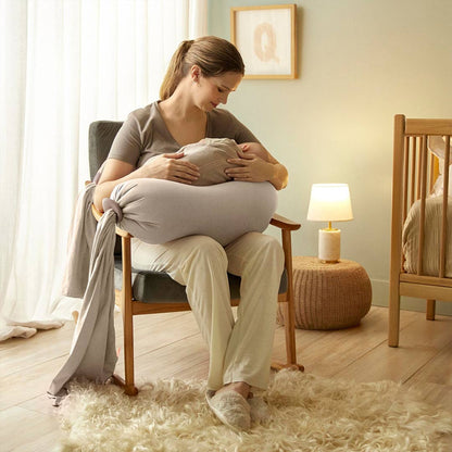 bbhugme Pregnancy Pillow - Seashell Beige/Sand
