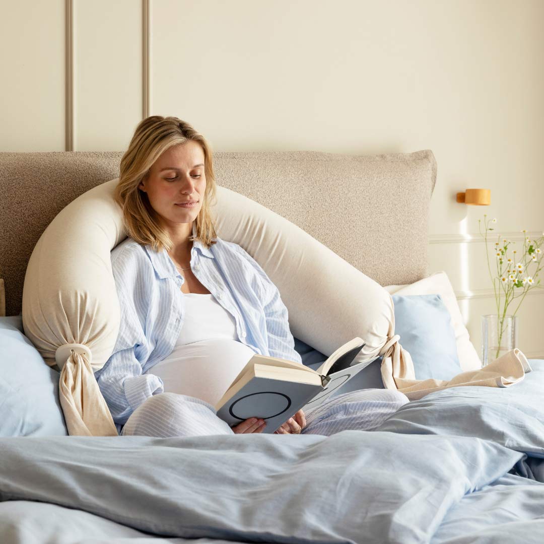 bbhugme Pregnancy Pillow - Soft White