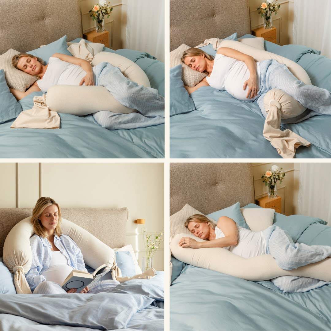 bbhugme Pregnancy Pillow - Soft White