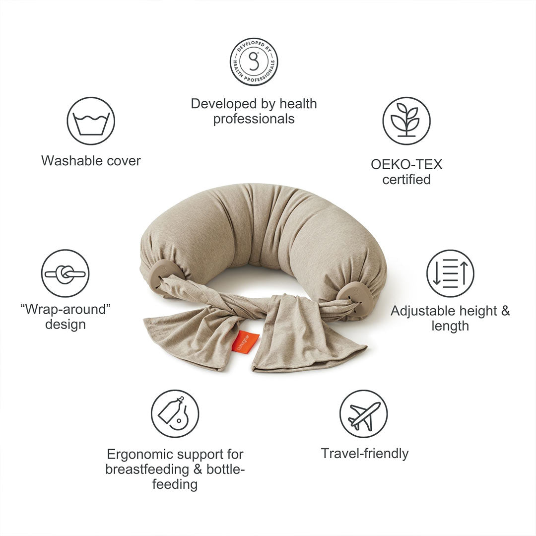 bbhugme Nursing Pillow - Seashell Beige
