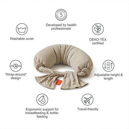 bbhugme Nursing Pillow - Seashell Beige