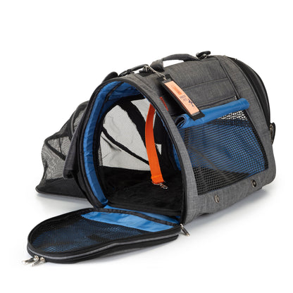 Prefer Pets Travel Gear - Hideaway Backpack - Expandable Black