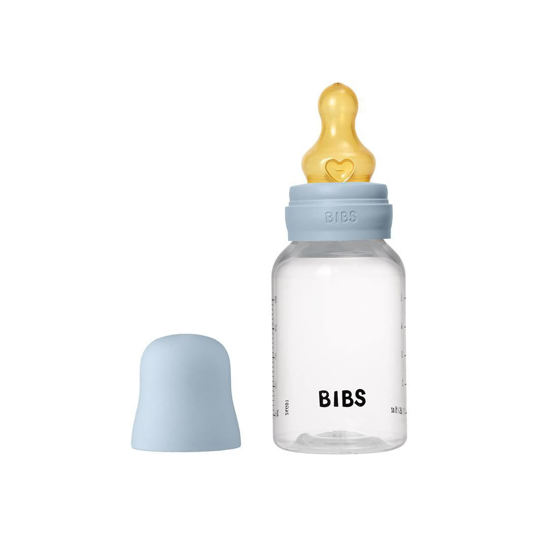 BIBS Medium Flow Baby Bottle Latex 1 Pack - Baby Blue