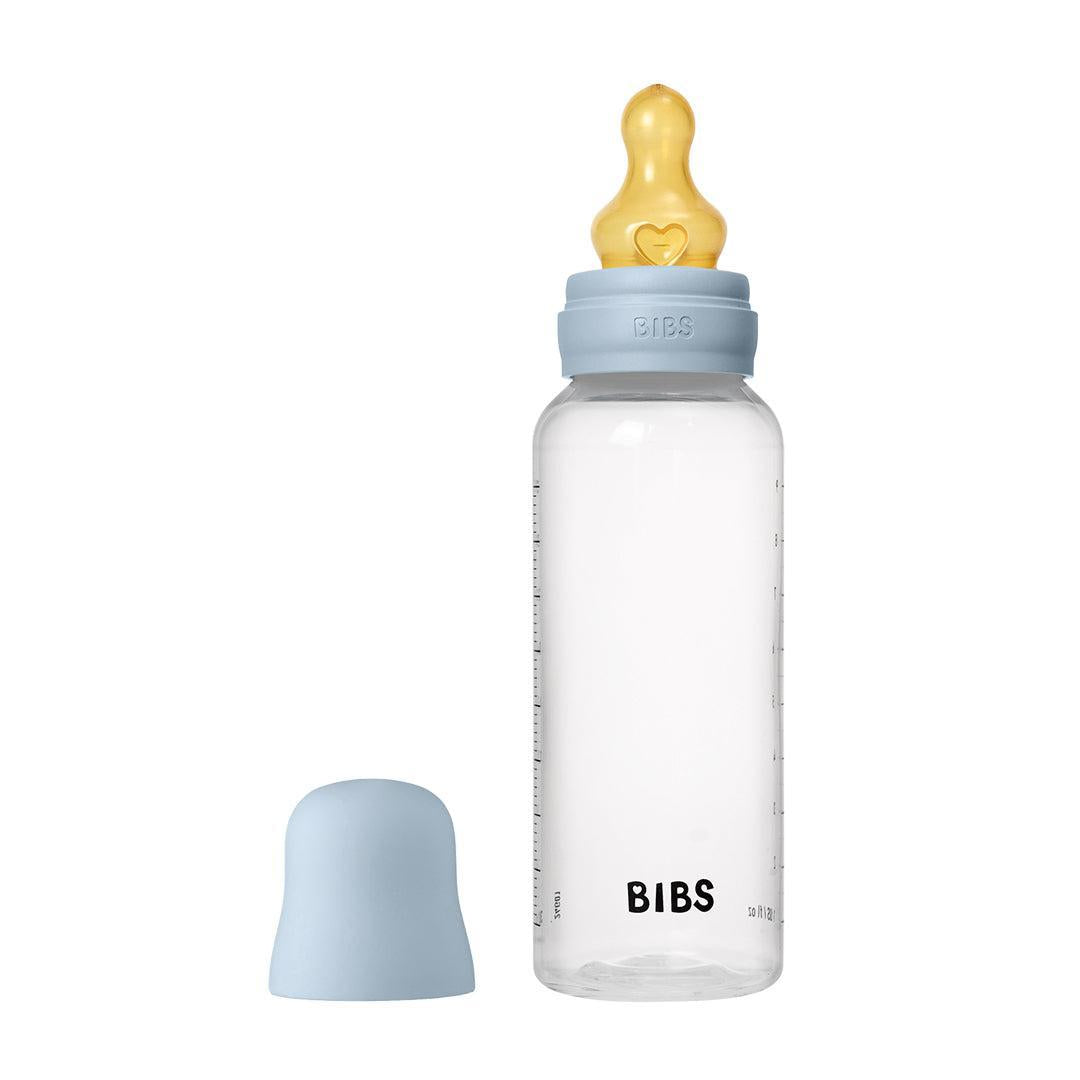 BIBS Medium Flow Baby Bottle Latex 1 Pack - Baby Blue