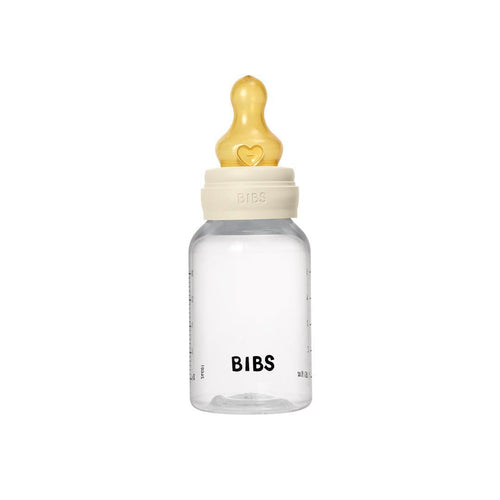 BIBS Medium Flow Baby Bottle Latex 1 Pack - Ivory