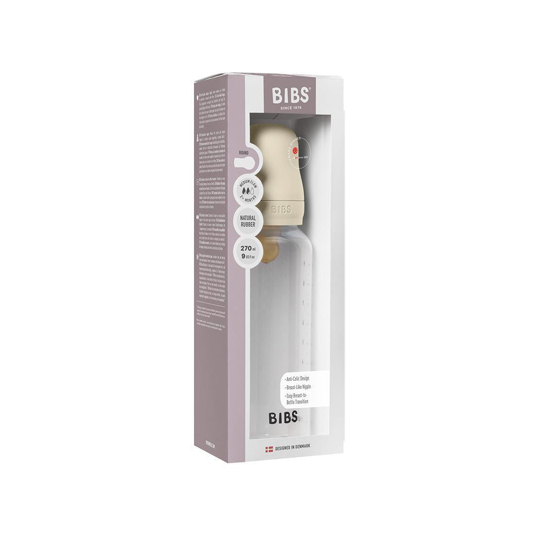 BIBS Medium Flow Baby Bottle Latex 1 Pack - Ivory