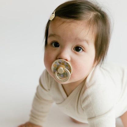BIBS X LIBERTY Colour Latex Pacifier - 2 Pack - Ivory Mix - Strawberries and Cream