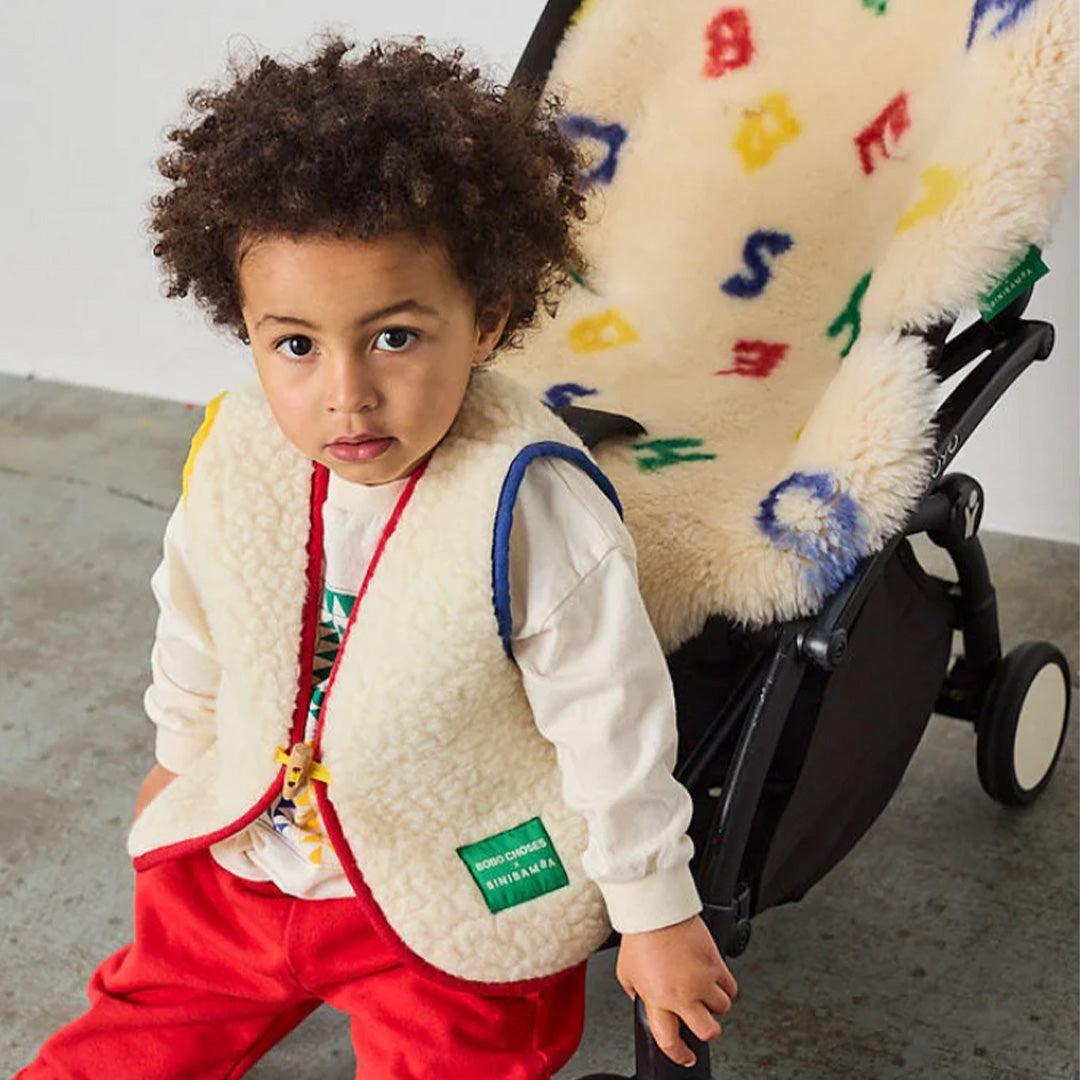 BINIBAMBA BOBO X BINI Merino Snugglevest - Milk
