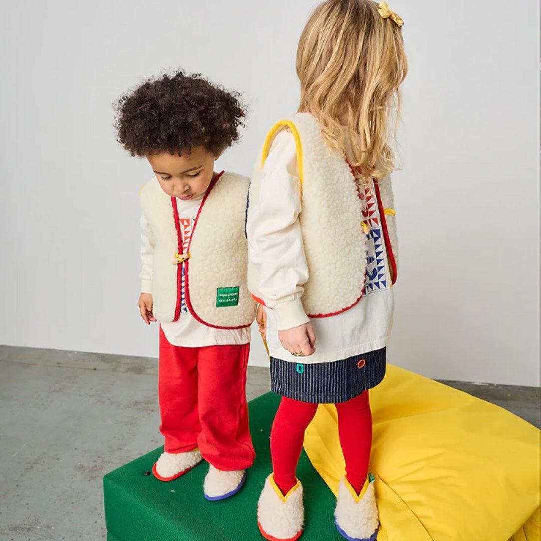 BINIBAMBA BOBO X BINI Merino Snugglevest - Milk