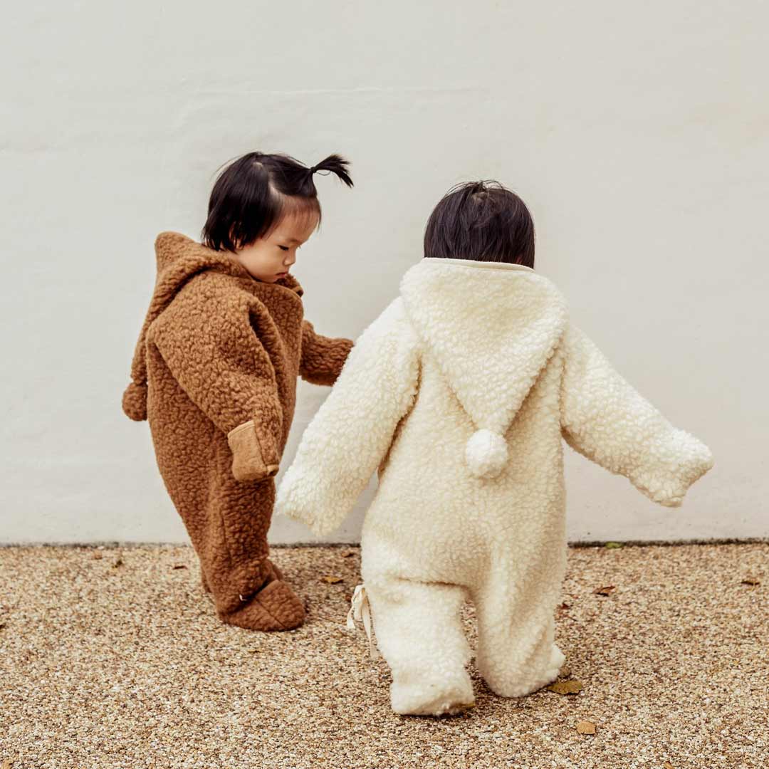 BINIBAMBA Merino Snugglesuit - Milk