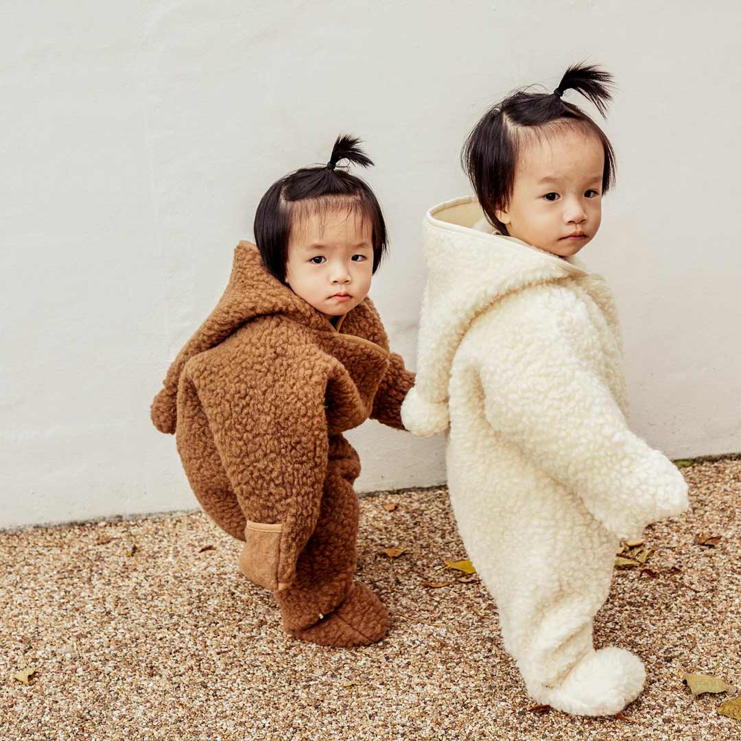 BINIBAMBA Merino Snugglesuit - Milk