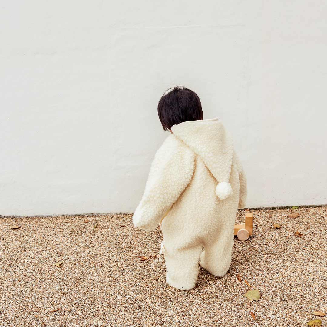 BINIBAMBA Merino Snugglesuit - Milk