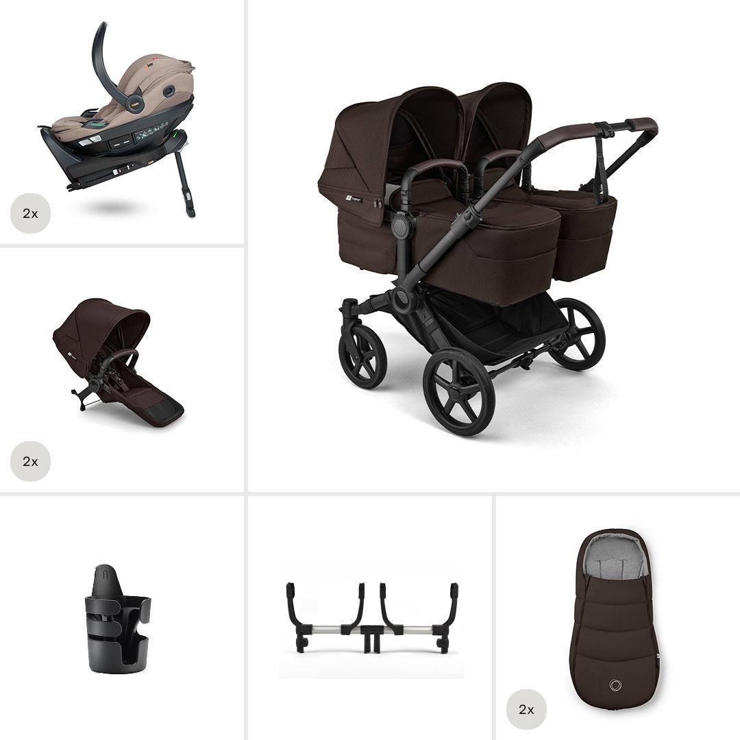 Bugaboo Donkey 6 Twin Ultimate Go Beyond 2 Newborn Bundle