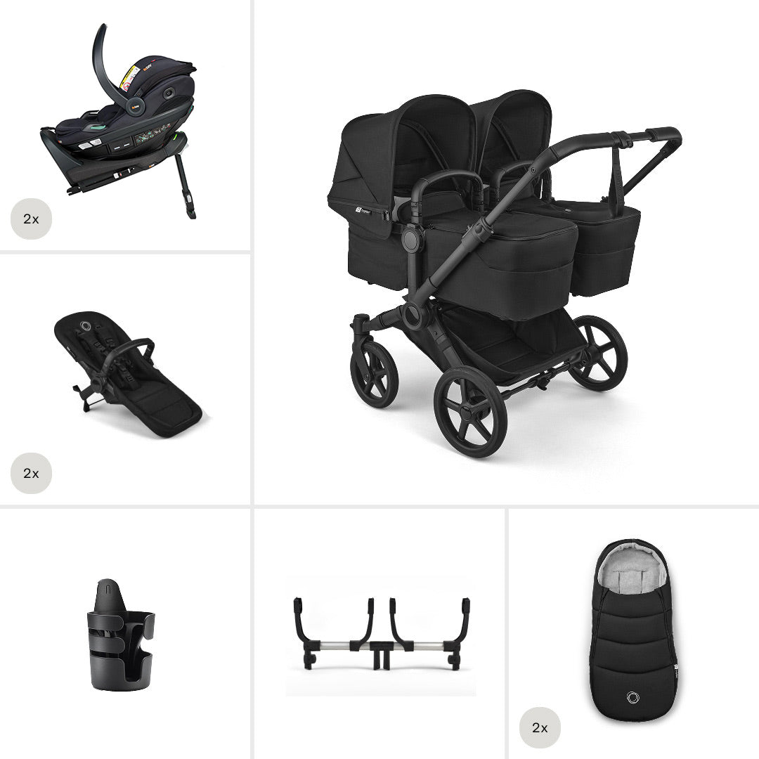 Bugaboo Donkey 6 Twin Ultimate Go Beyond 2 Newborn Bundle