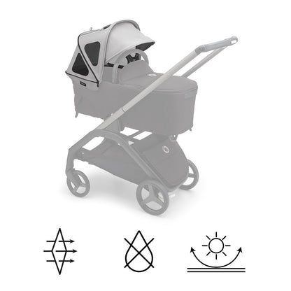 Bugaboo Dragonfly Breezy Sun Canopy - Misty Grey