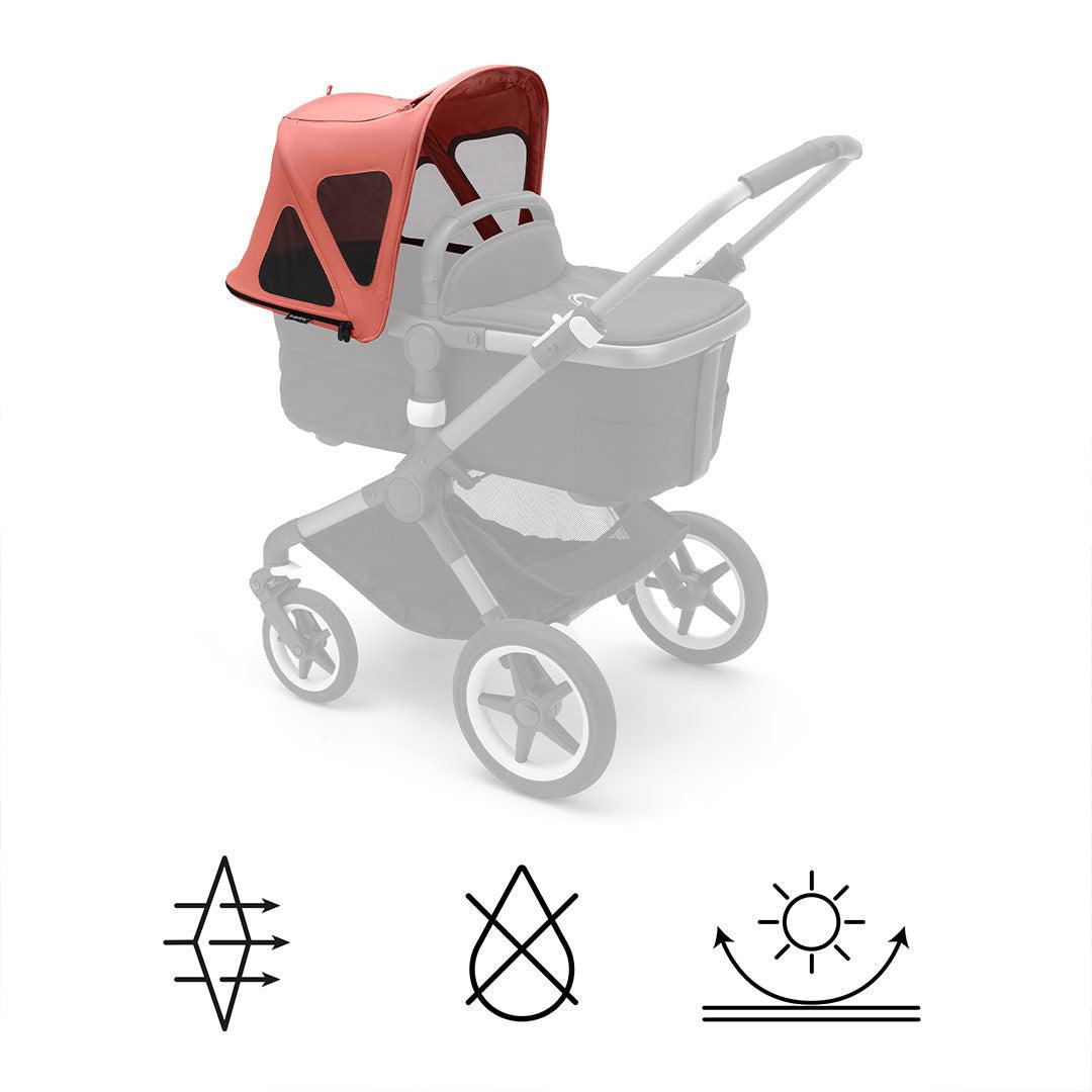 Bugaboo Fox/Fox Cub Breezy Sun Canopy V2 - Sunrise Red