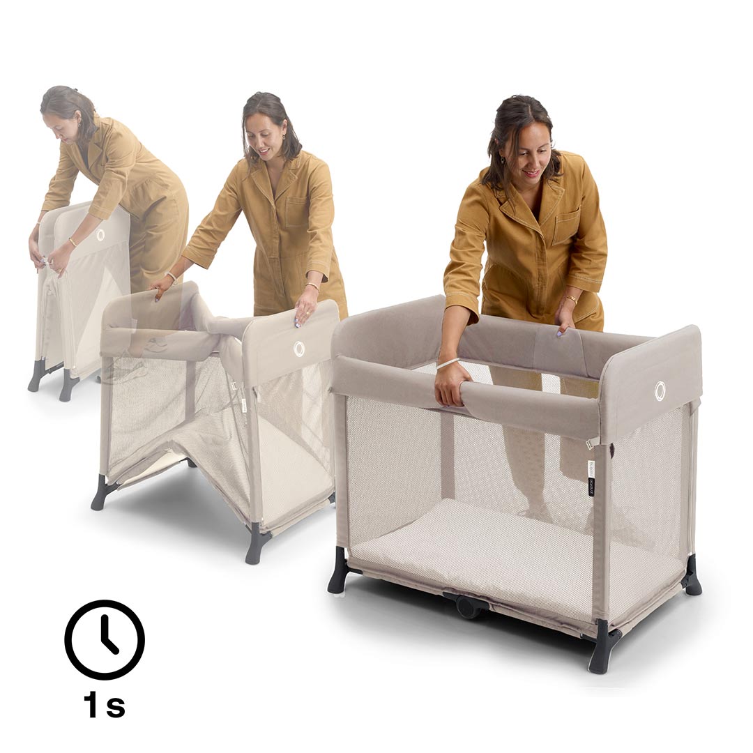 Bugaboo Stardust Travel Cot - Desert Taupe