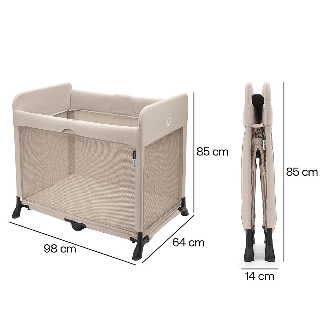 Bugaboo Stardust Travel Cot - Desert Taupe