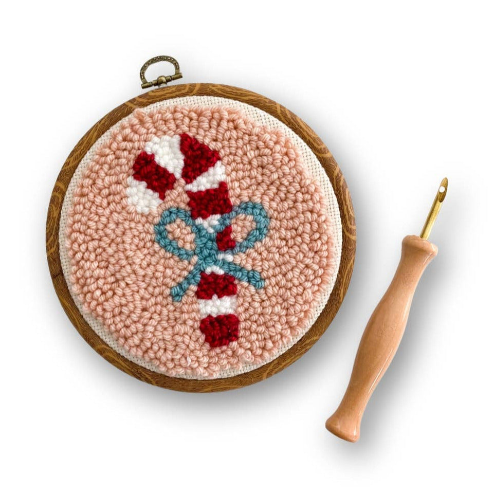 Candy Cane Punch Needle Kit