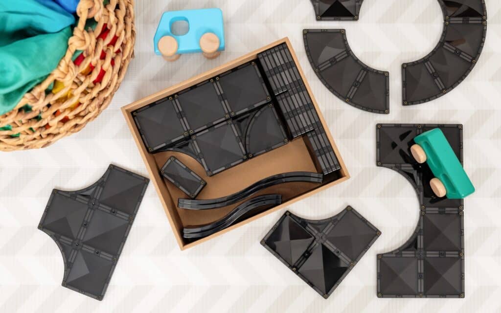 CONNETIX Magnetic Tiles Roads Creative Pack - 48 Pieces