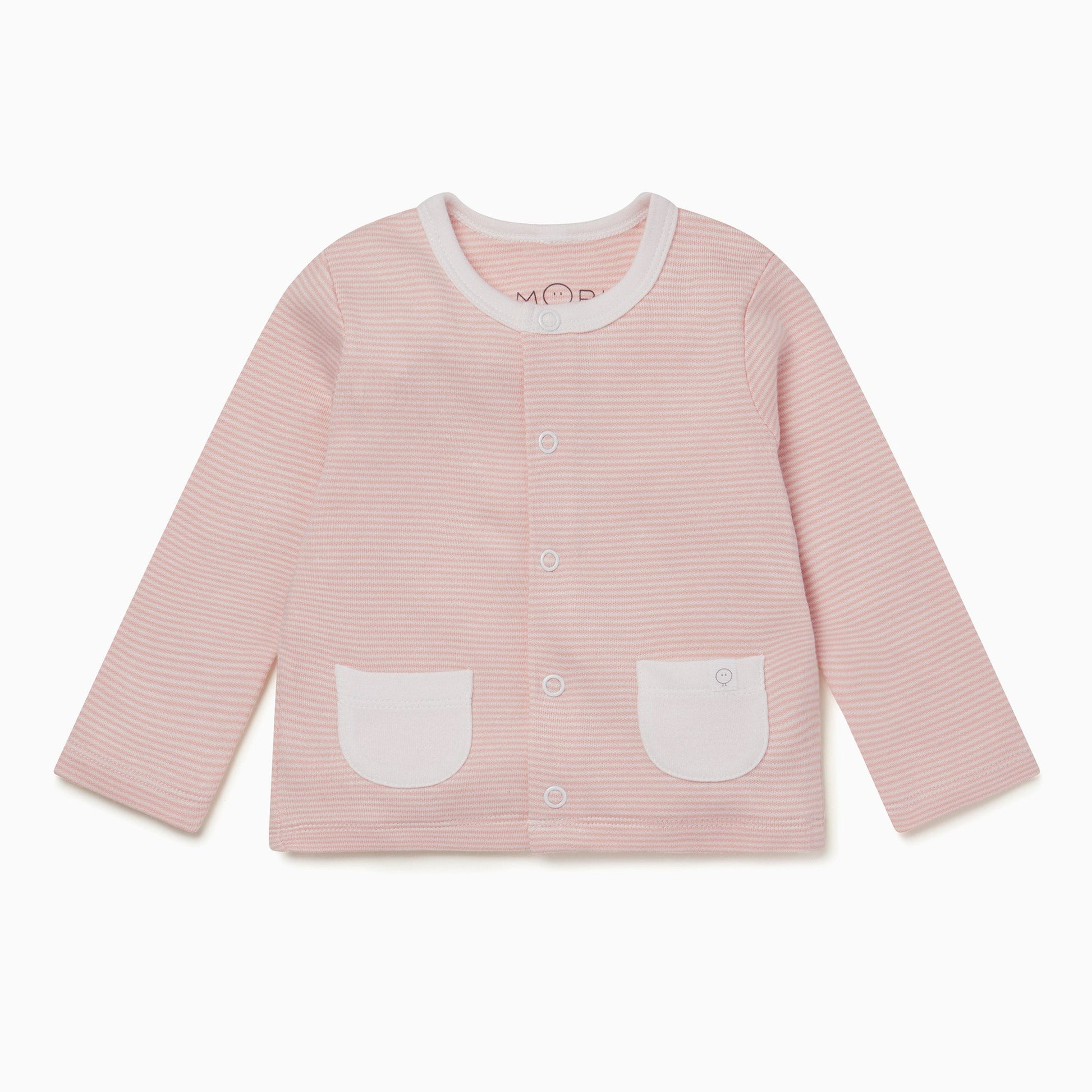 Cardigan - Blush Stripe