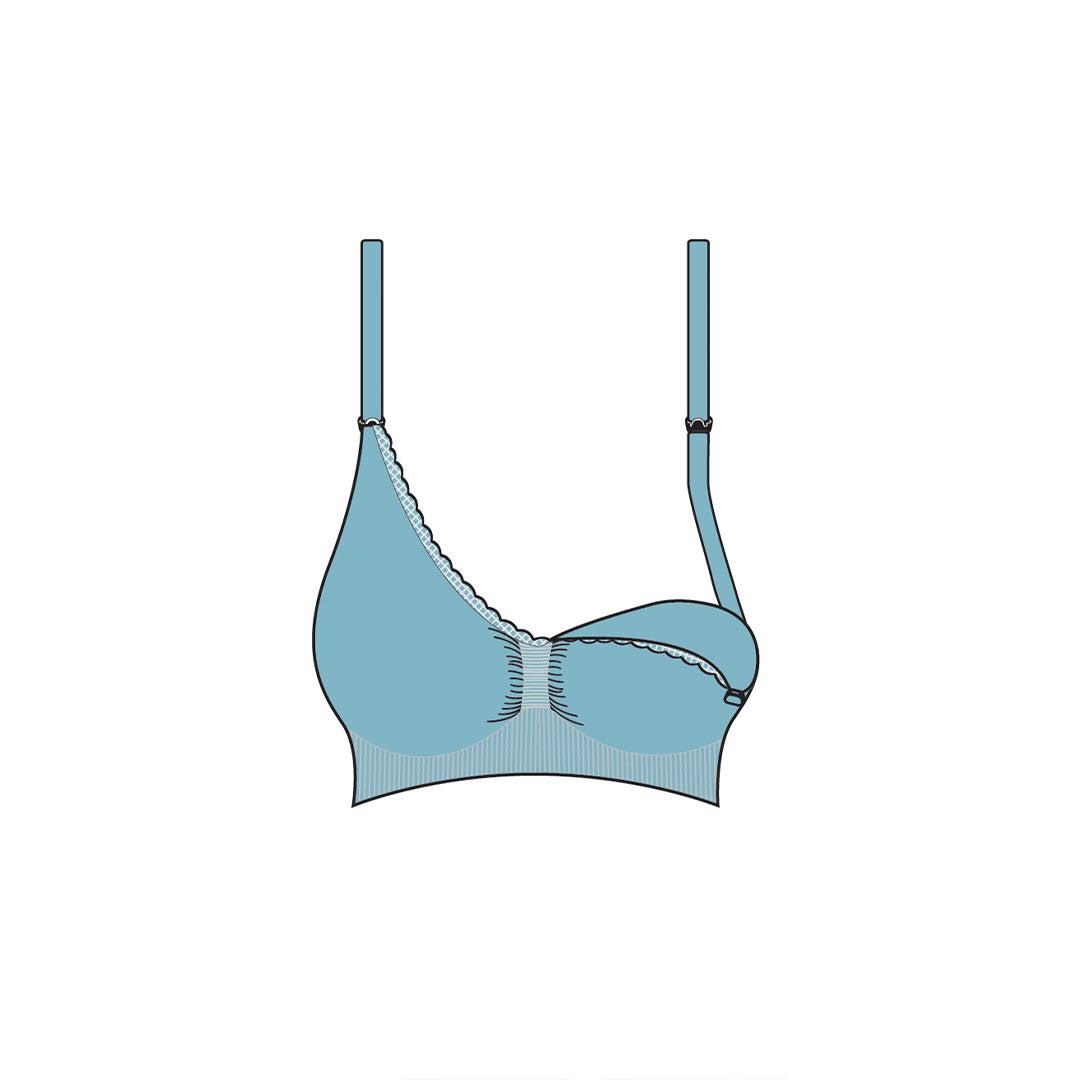 Carriwell Seamless Organic Maternity + Nursing Bra - Black