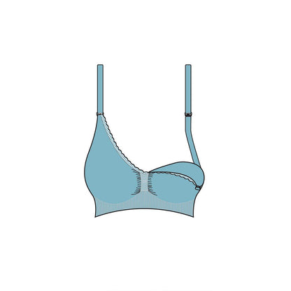Carriwell Seamless Organic Maternity + Nursing Bra - Black