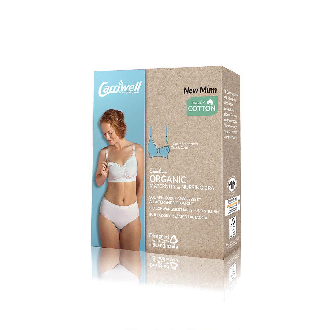 Carriwell Seamless Organic Maternity + Nursing Bra - Black